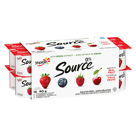 Yoplait-Source-Stevia-Raspberry-Blueberry-StrawberryCherry front of packaging
