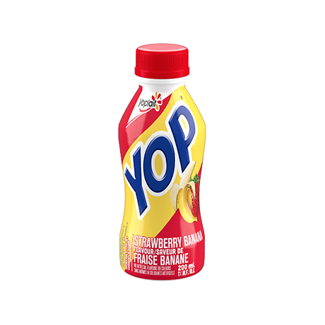 A strawberry-banana flavored Yop