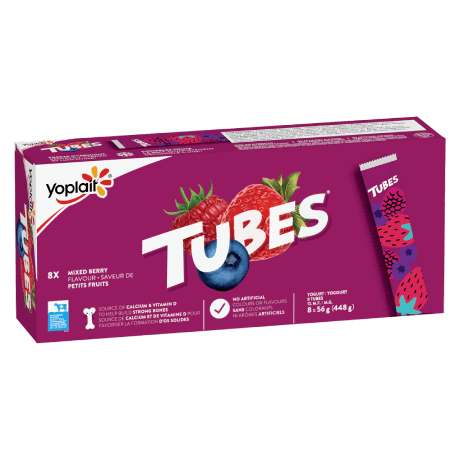 Yoplait-Tubes-Mixed Berry, front of packing