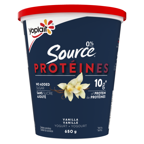 Vanilla flavored Source Protein product
